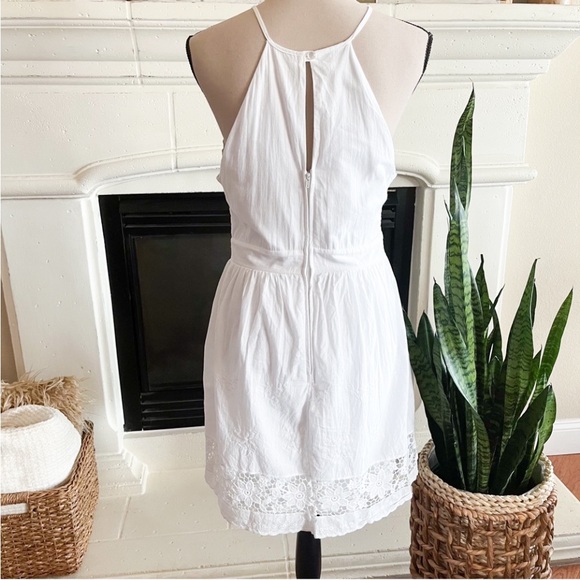 Francesca's Miami White Spaghetti Strap Lace & Embroidered Sundress, size M - Picture 3 of 9